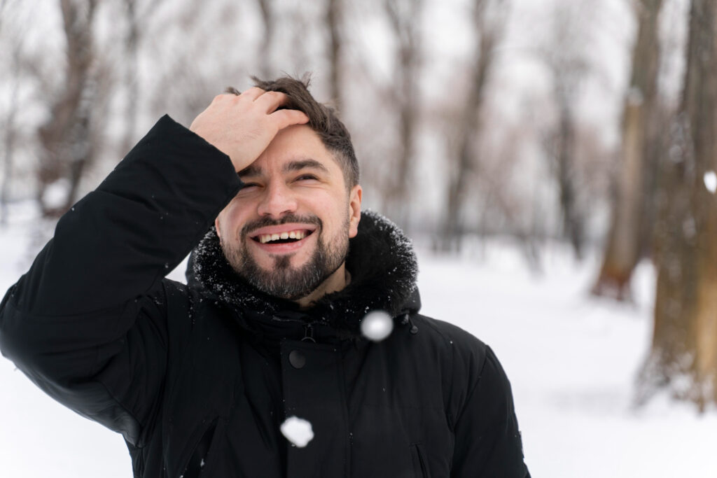 Male winter hair care tips